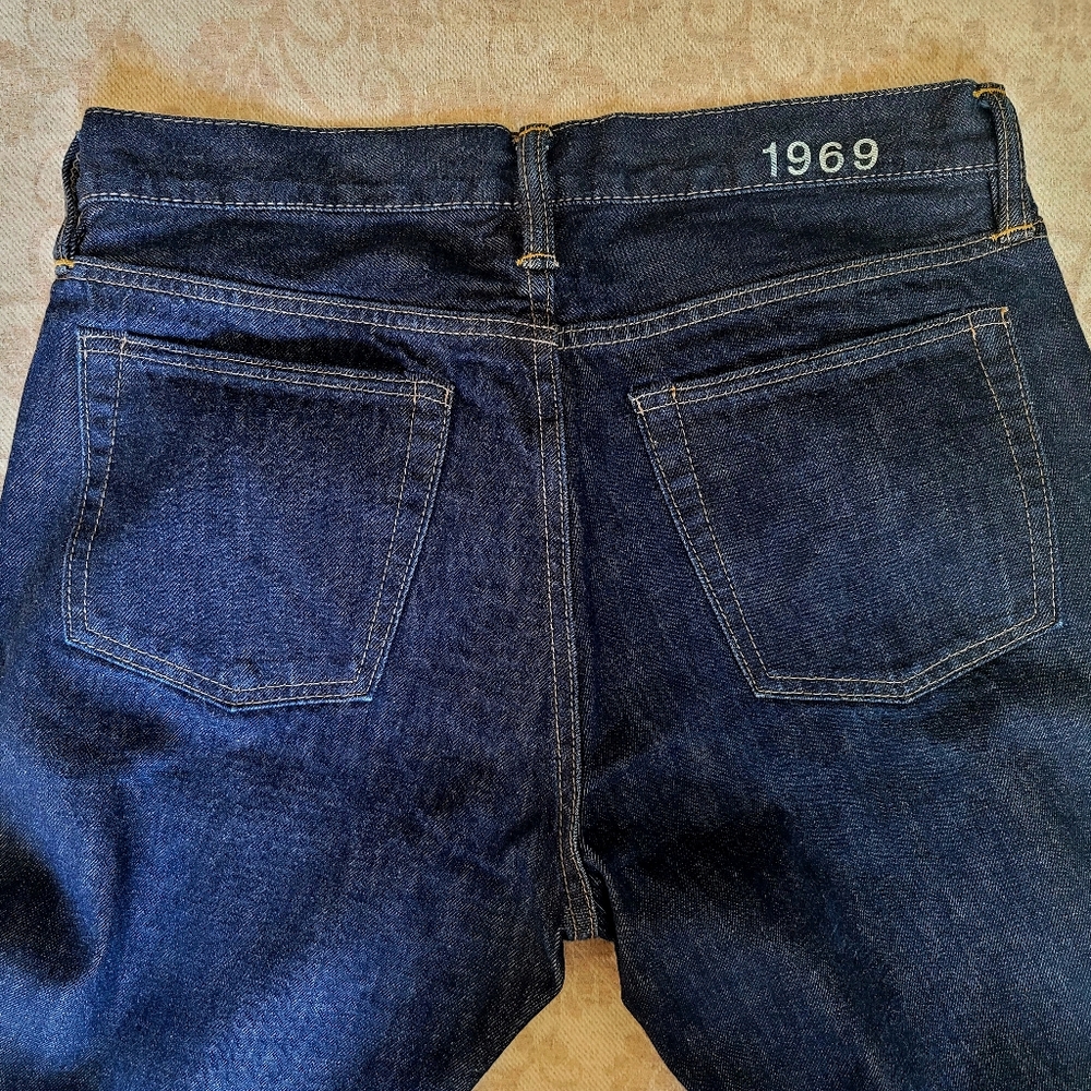 Gap 1969 Men's Standard Fit Jeans in Bleu Denim, Size 32x30 - Picture 3 of 14